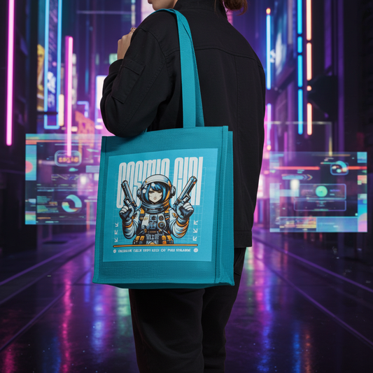 Cosmic Voyager Jute Tote