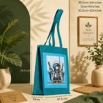Cosmic Voyager Jute Tote