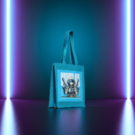 Cosmic Voyager Jute Tote - Image 4
